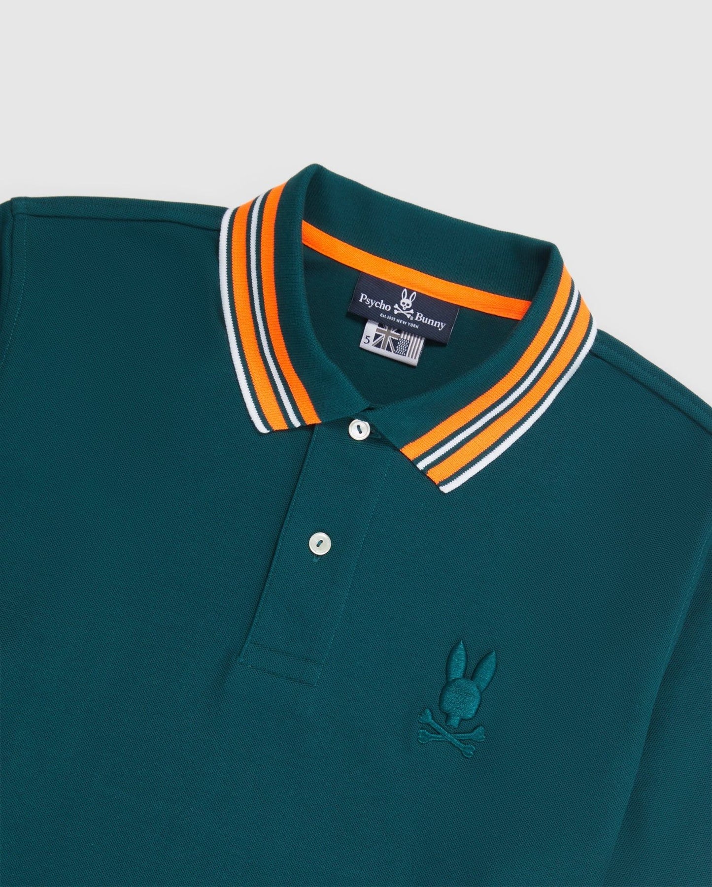 Psycho Bunny Mens Newell Fashion Polo Spruce