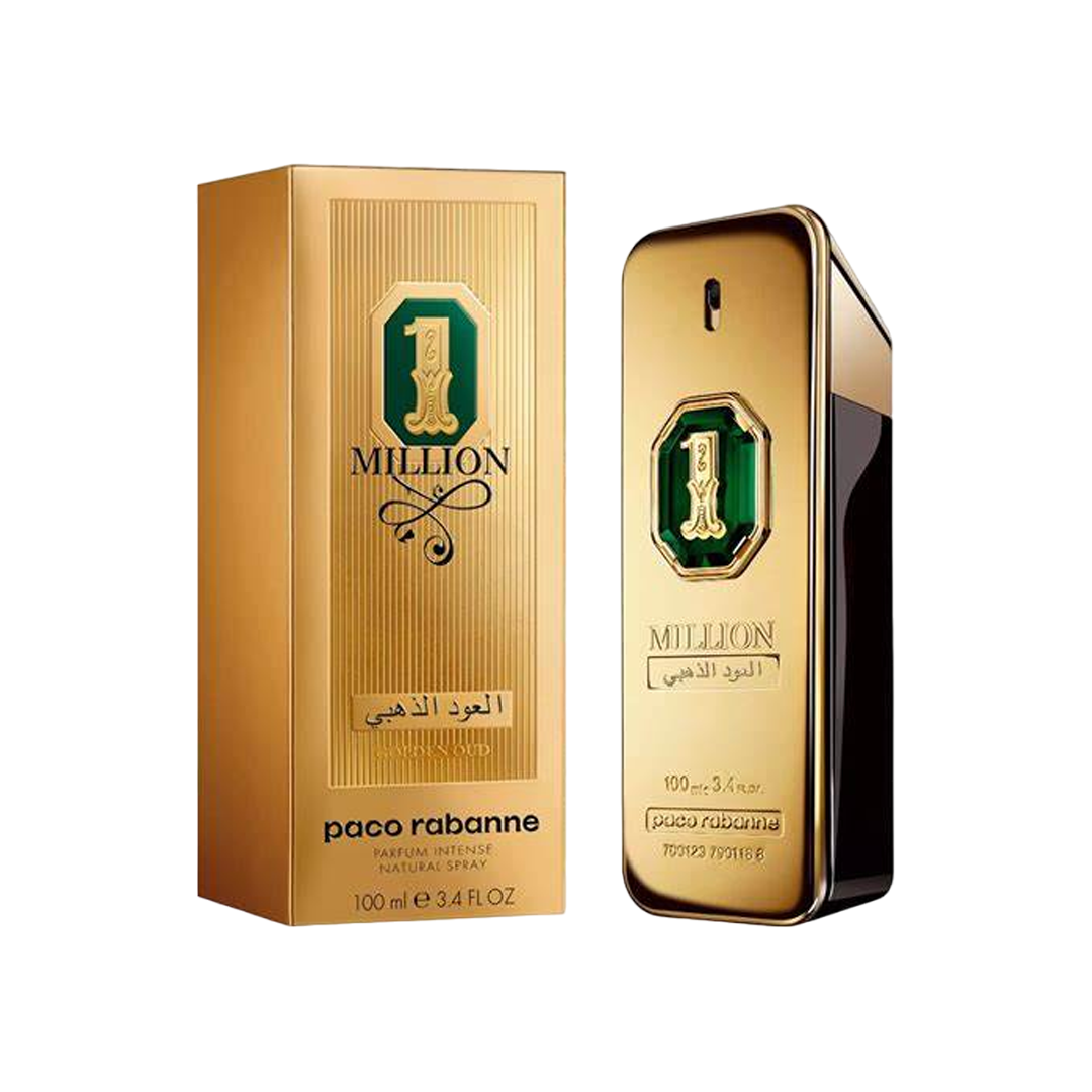 Paco Rabanne 1 Million Golden Oud Parfum Intense for Men 3.4 oz 100 ml