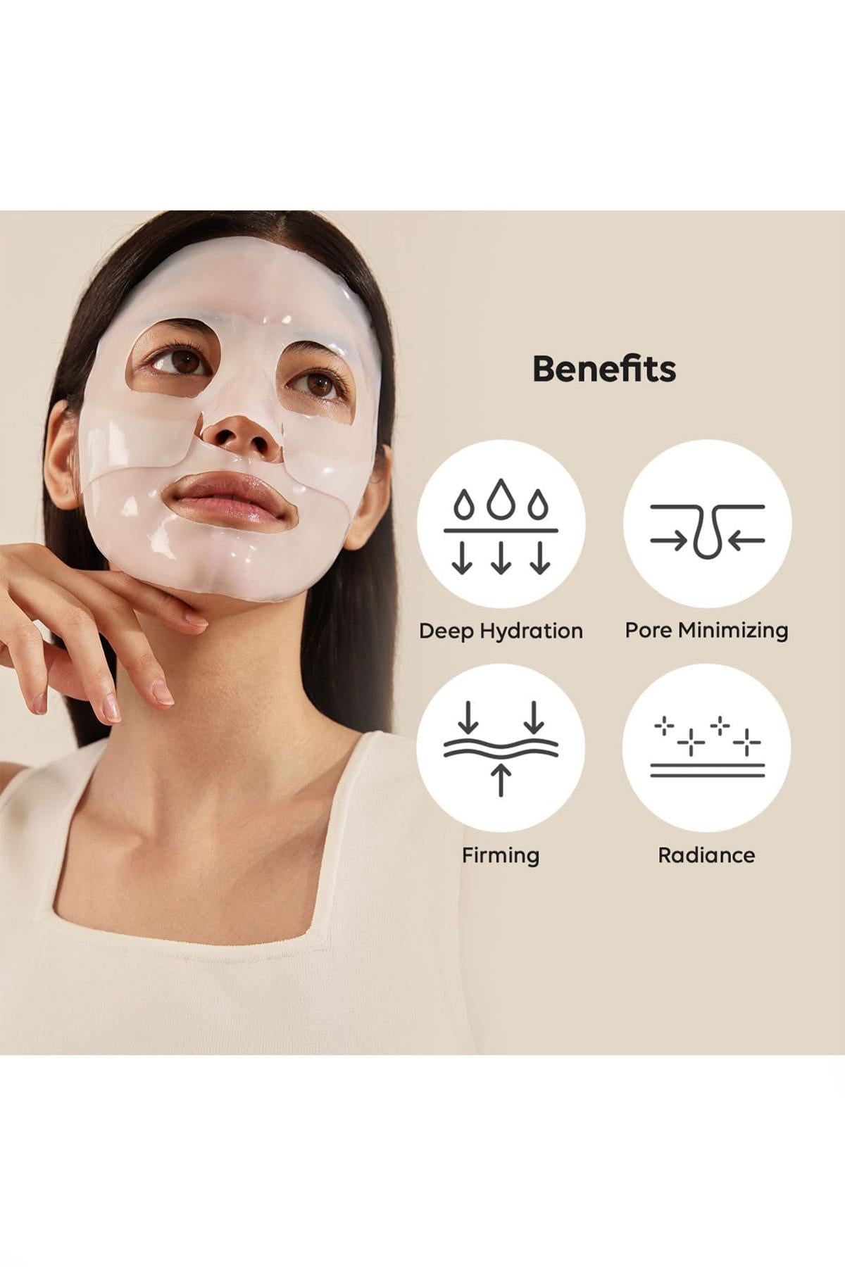 Biodance Hydro Cera-Nol Real Deep Mask Facial Sheet Mask 4 Sheets 136 g 4.79 oz