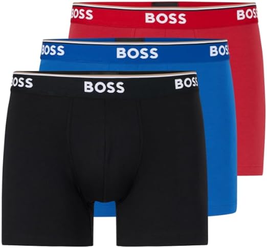 Hugo Boss Power Boxer Brief Cotton Stretch Fabric Pack Of 3