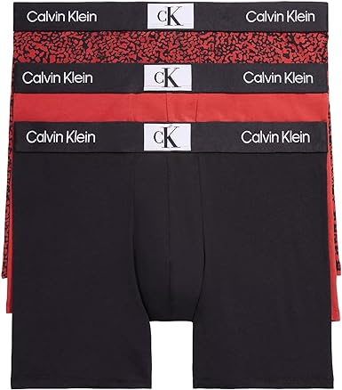 Calvin Klein 1996 Cotton Stretch Boxer Brief 3Pack Multi Underwear NB3529911