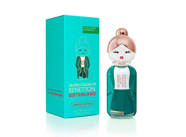 Benetton Sisterland Green Jasmine Eau De Toilette Spray 2.7 80 ml