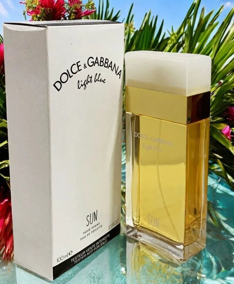Dolce & Gabbana Light Blue Sun 100ml/3.4oz Eau De Toilette Spray (White Box NEW)