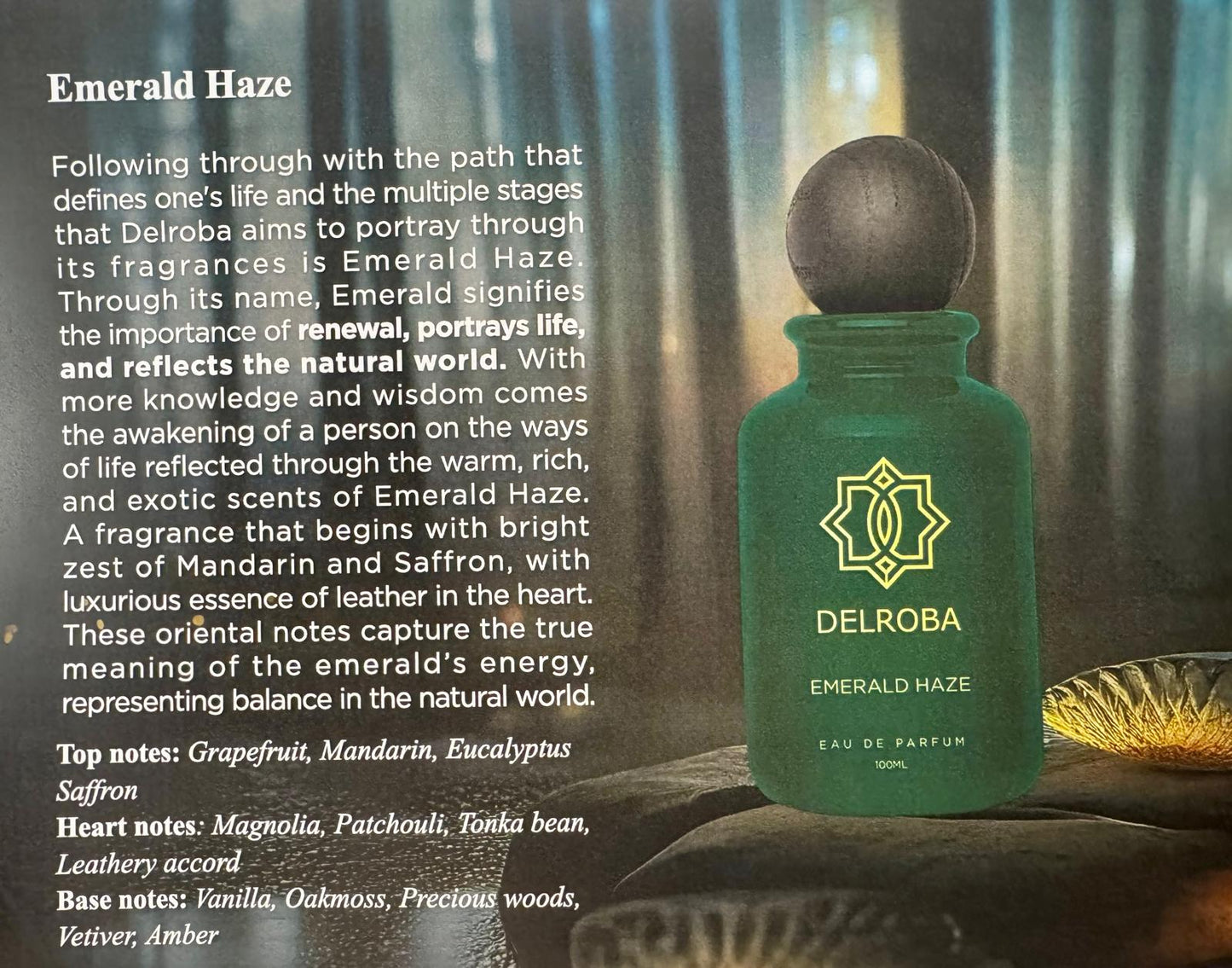 Delroba Ladies Emerald Haze EDP 3.4 oz 100 ml