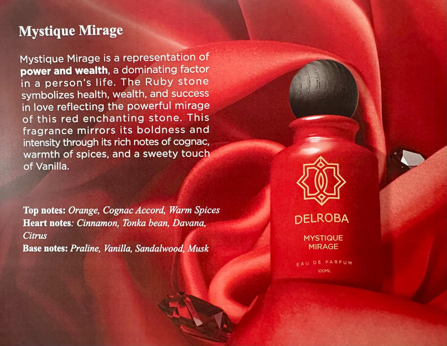 Delroba Men's Emerald Mystique Mirage EDP 3.4 oz 100 ml