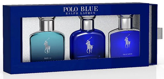 Ralph Lauren Polo Blue Men's Coffret Set 3 pcs 1.3 oz 40 ml