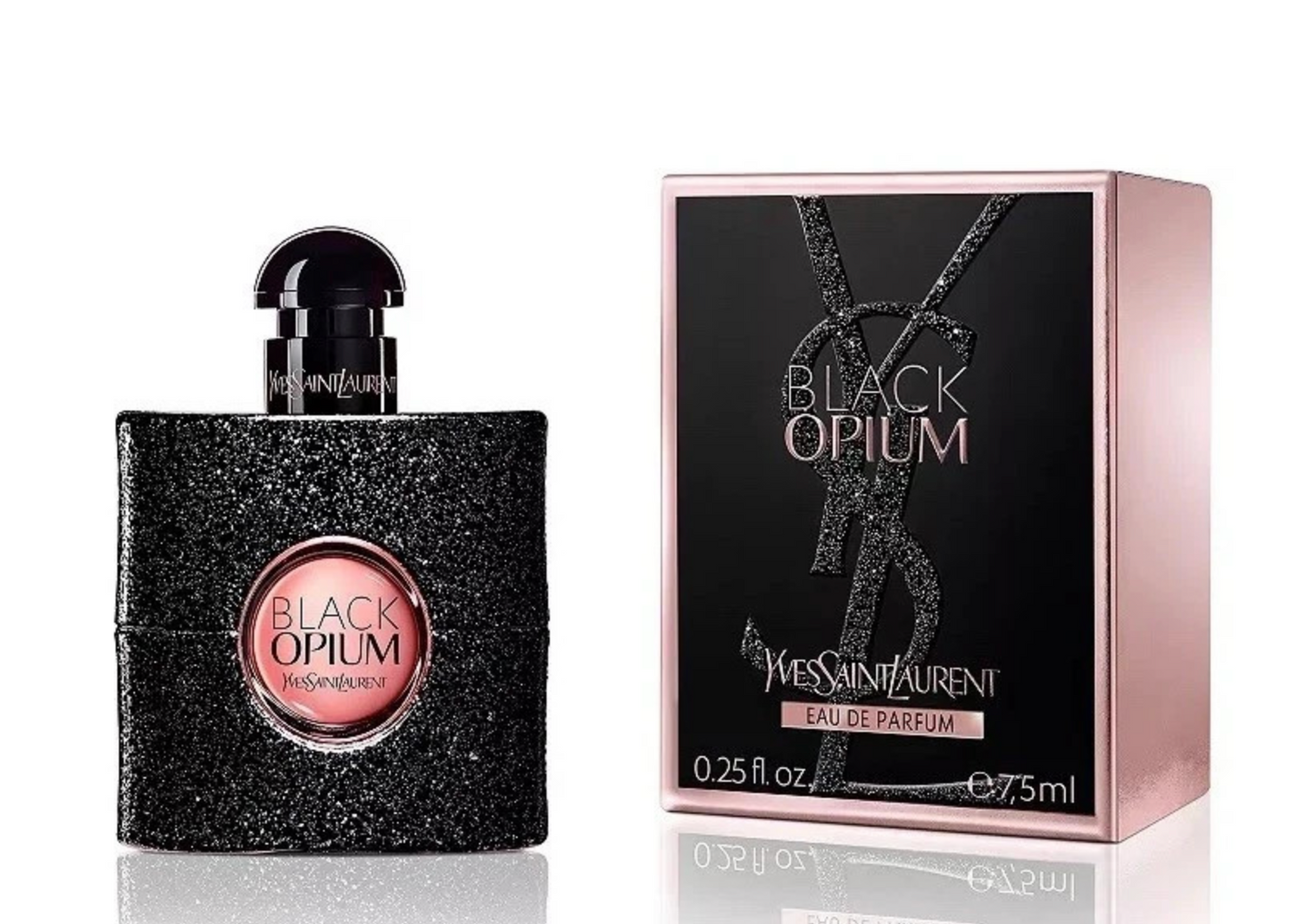 Yves Saint Laurent Black Opium Eau de Parfum Mini 0.25 oz / 7.5 ml (1–2 Pack Options)