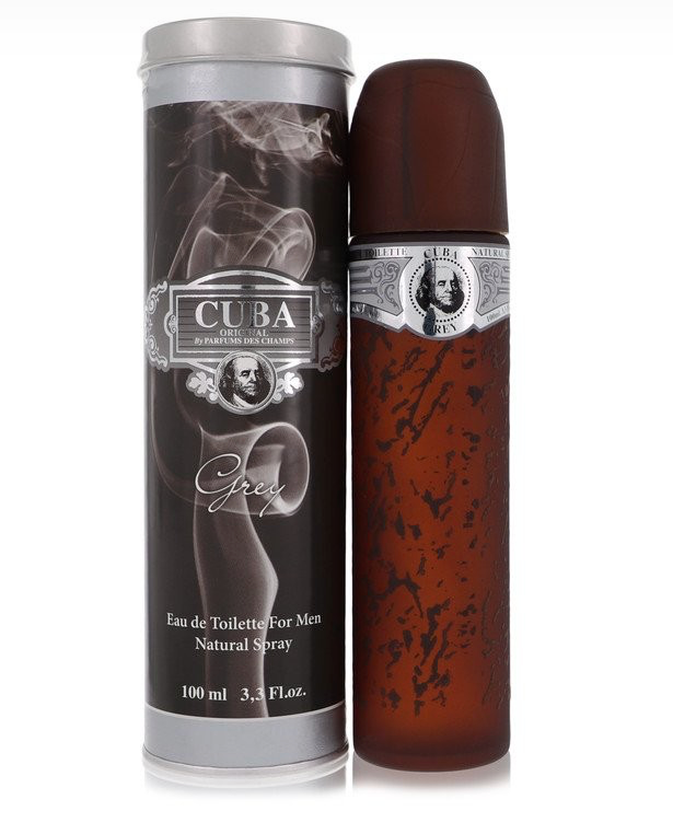 Cuba Grey by Cuba for Men Eau de Toilette – 3.3 oz / 100 ml (1–2 Pack Options)