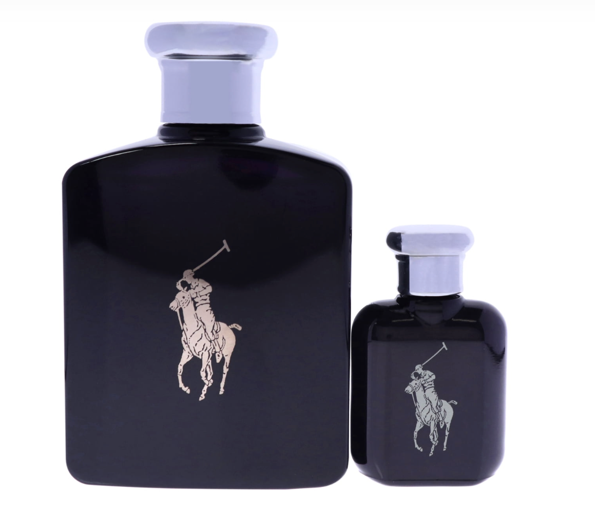 Ralph Lauren Polo Black Gift Set Eau de Toilette for Men 4.2 oz / 125 ml + 0.5 oz / 15 ml