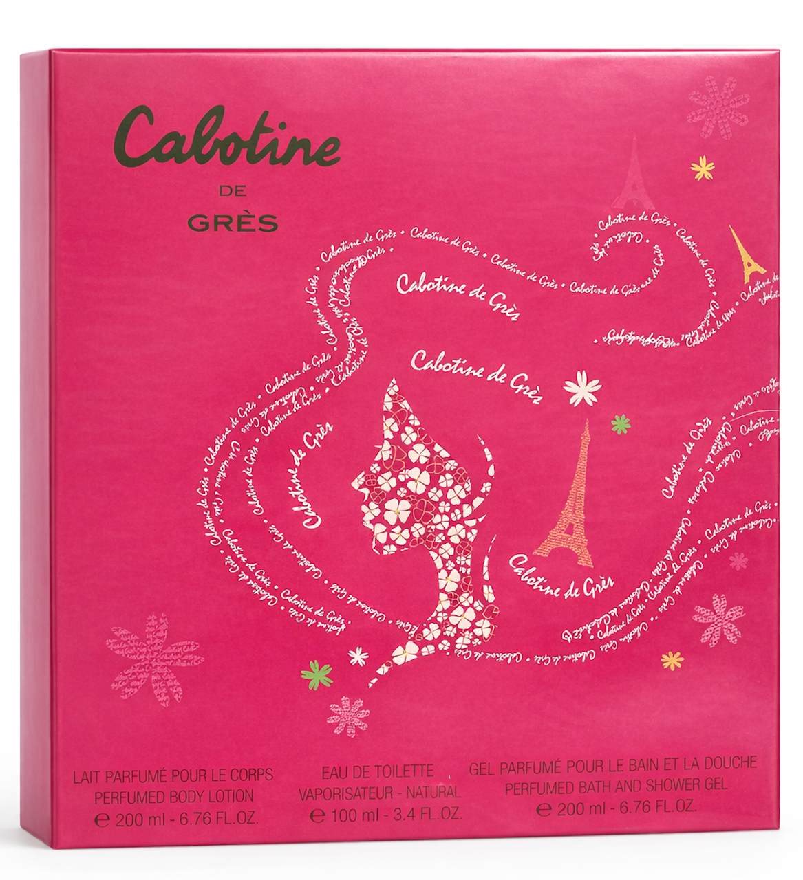 Cabotine by Grès 3-Piece Gift Set Eau de Toilette 3.4 oz / 100 ml for Women