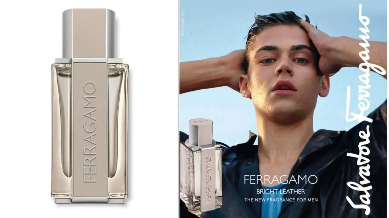 Ferragamo Bright Leather Eau de Toilette Spray for Men 3.4 oz 100 ml By Salvatore Ferragamo
