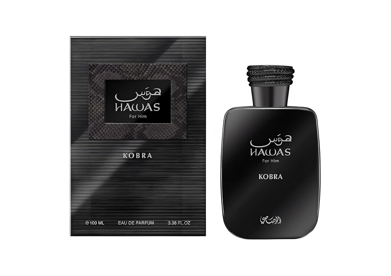香水(ユニセックス) Hawas Kobra 100ml Rasasi Hawas Kobra for Men Eau de Parfum 3.4 oz / 100 ml – Rafaelos