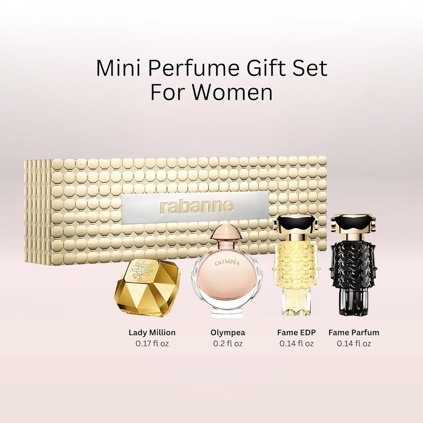 Paco Rabanne Mini Gift Set Variety - Lady Million, Olympea, Fame EDT, Fame Parfum