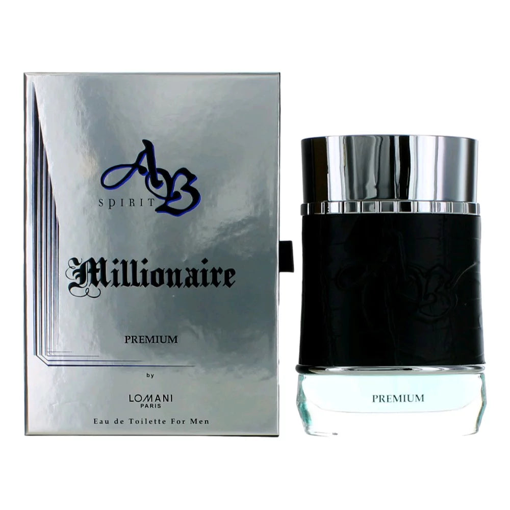 Ab Spirit Millionaire Premium Eau de Toilette Spray for Men 3.3 oz 100 ml