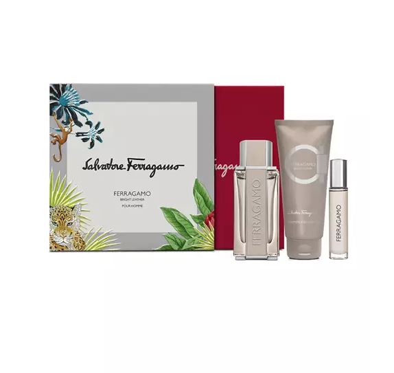 Salvatore Ferragamo Bright Leather Eau de Toilette 3-Piece Gift Set