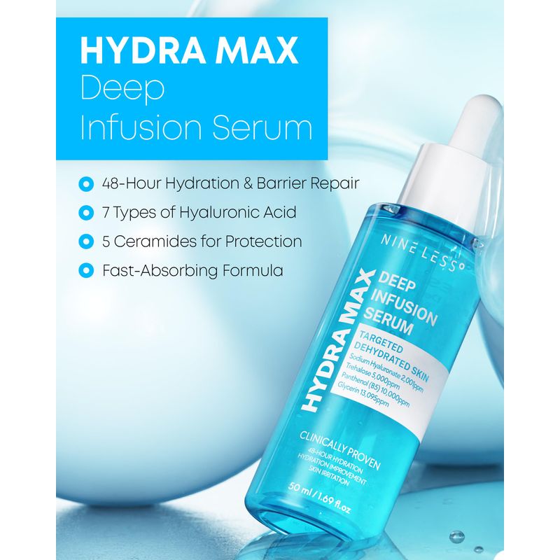 NINE LESS Hydra-Max Deep Infusion Serum 50 ml / 1.69 oz