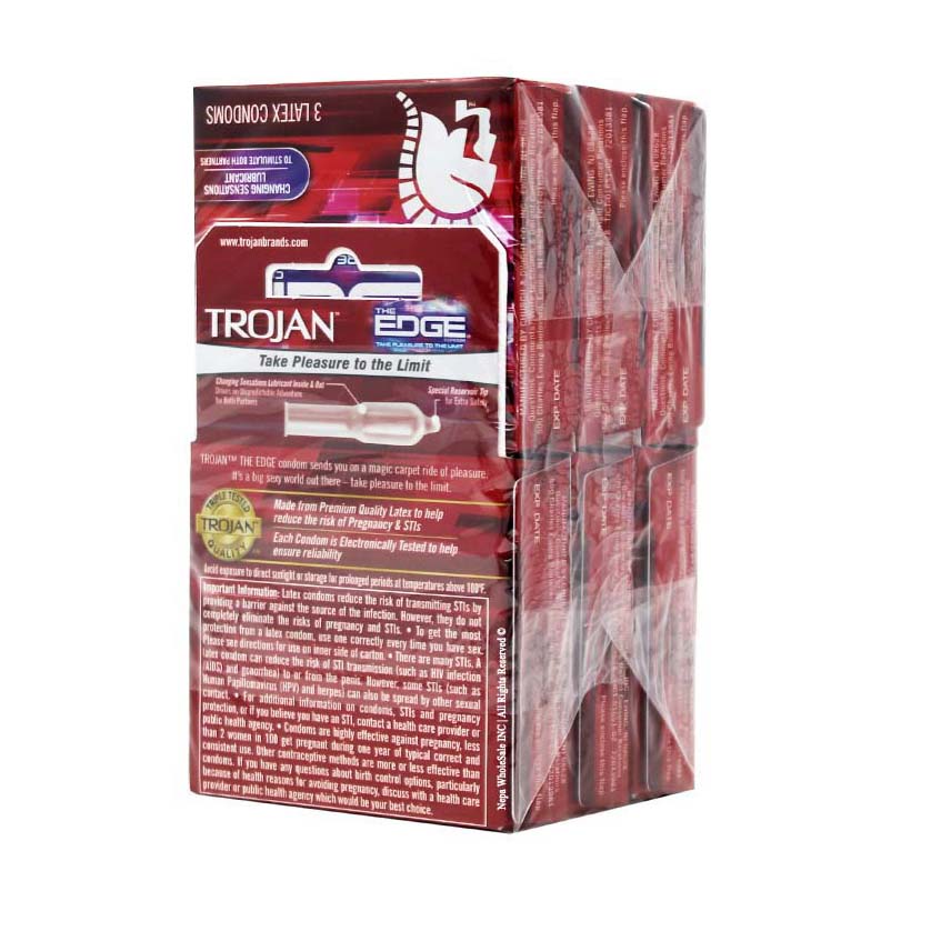 Trojan The Edge Condoms Take the Pleasure to the Limit "6-PACK"