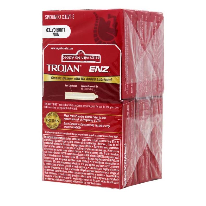TrojanENZ NonLubricated Condoms Classic Design "6-PACK"