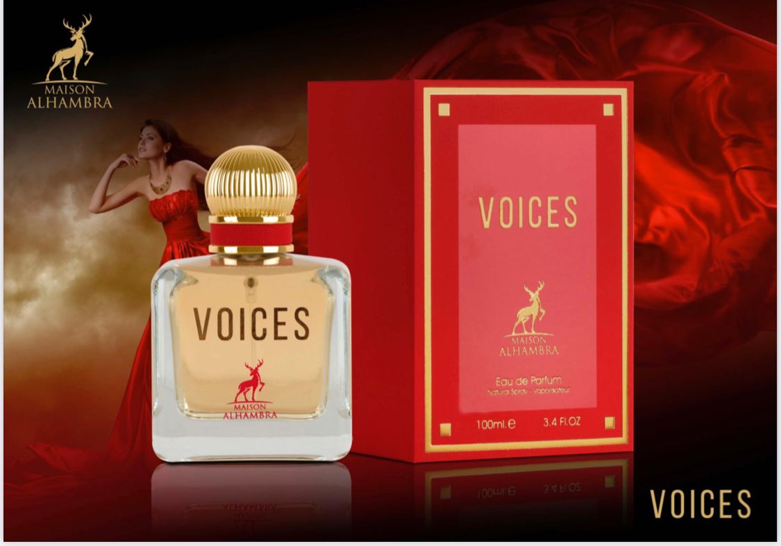 Voices Eau De Parfum Spray For Unisex 3.4 oz 100 ml By Maison Alhambra