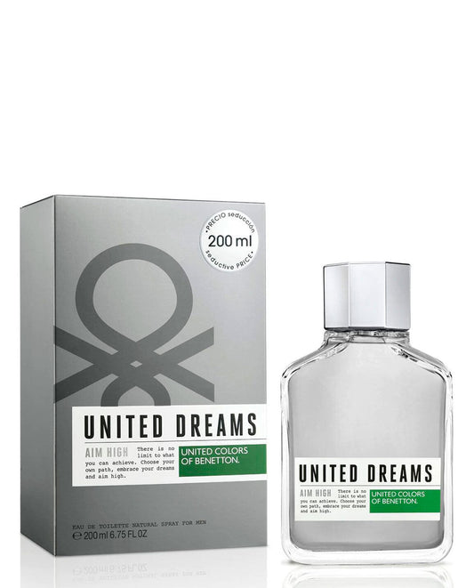 United Colors of Benetton United Dreams Aim High EDT 6.75 oz 200 ml Men Huge Size!