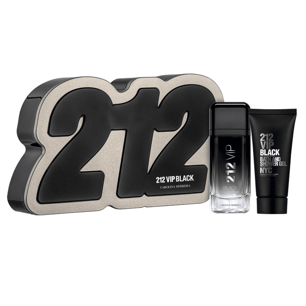 Carolina Herrera 212 VIP Black 2pc Gift Set oz 100 ml Men
