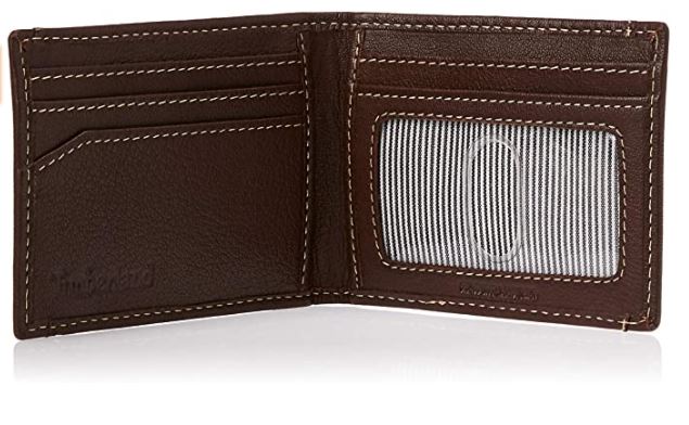 Timberland Genuine Leather Flip Clip Brown Wallet