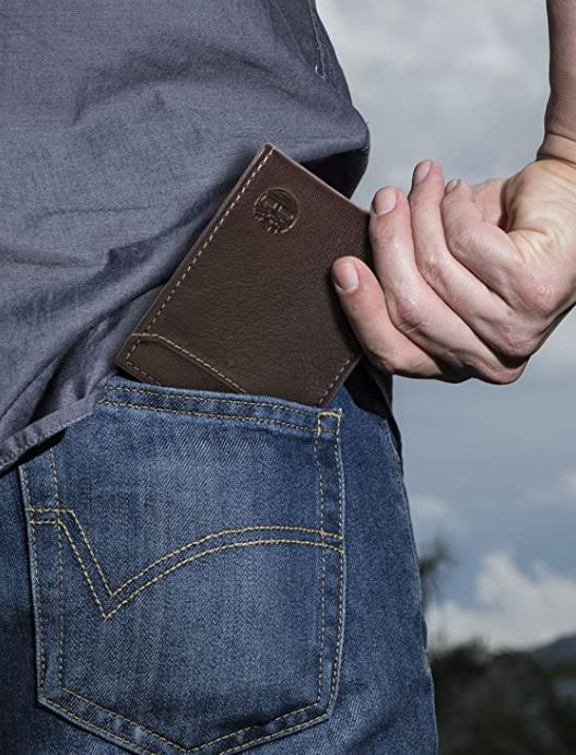 Timberland Genuine Leather Flip Clip Brown Wallet