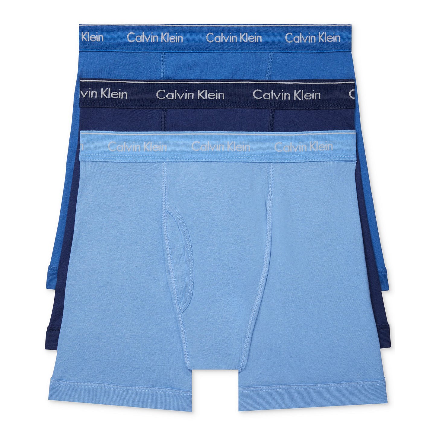 Calvin Klein Men's 3-Pack Cotton Classics Boxer Briefs Blue Multi (NB4003-940)