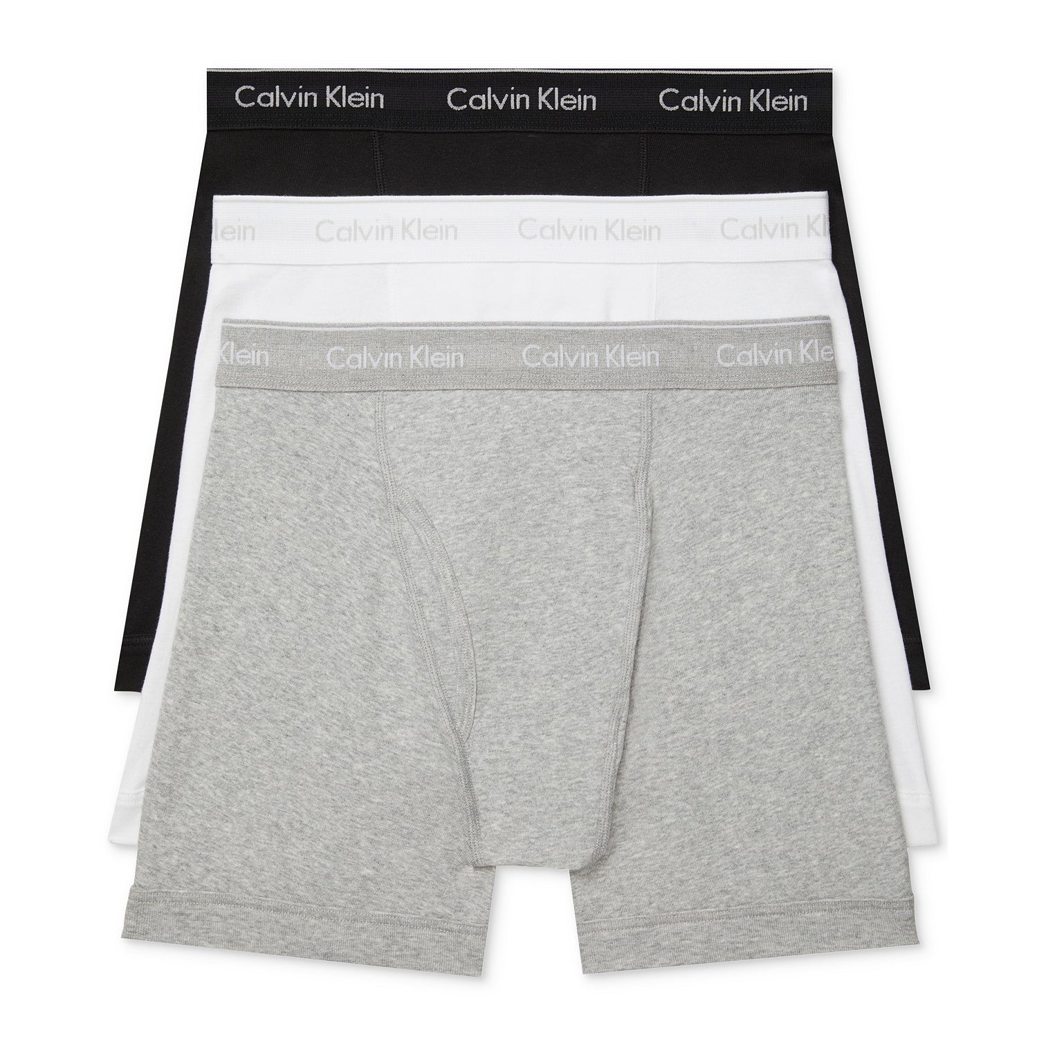 Calvin Klein Cotton Classics Brief 4 Pack In Grey/White