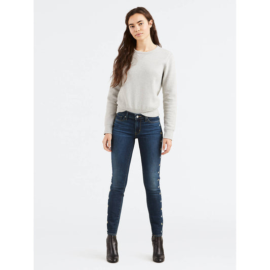 Levi's Women's 711 Mid Rise Embroidered Skinny Jeans (188810296)