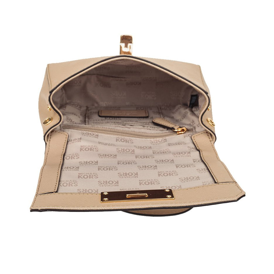Michael Kors Callie Crossbody Handbag Bisque Leather X-Small (35F6GYAC1L)