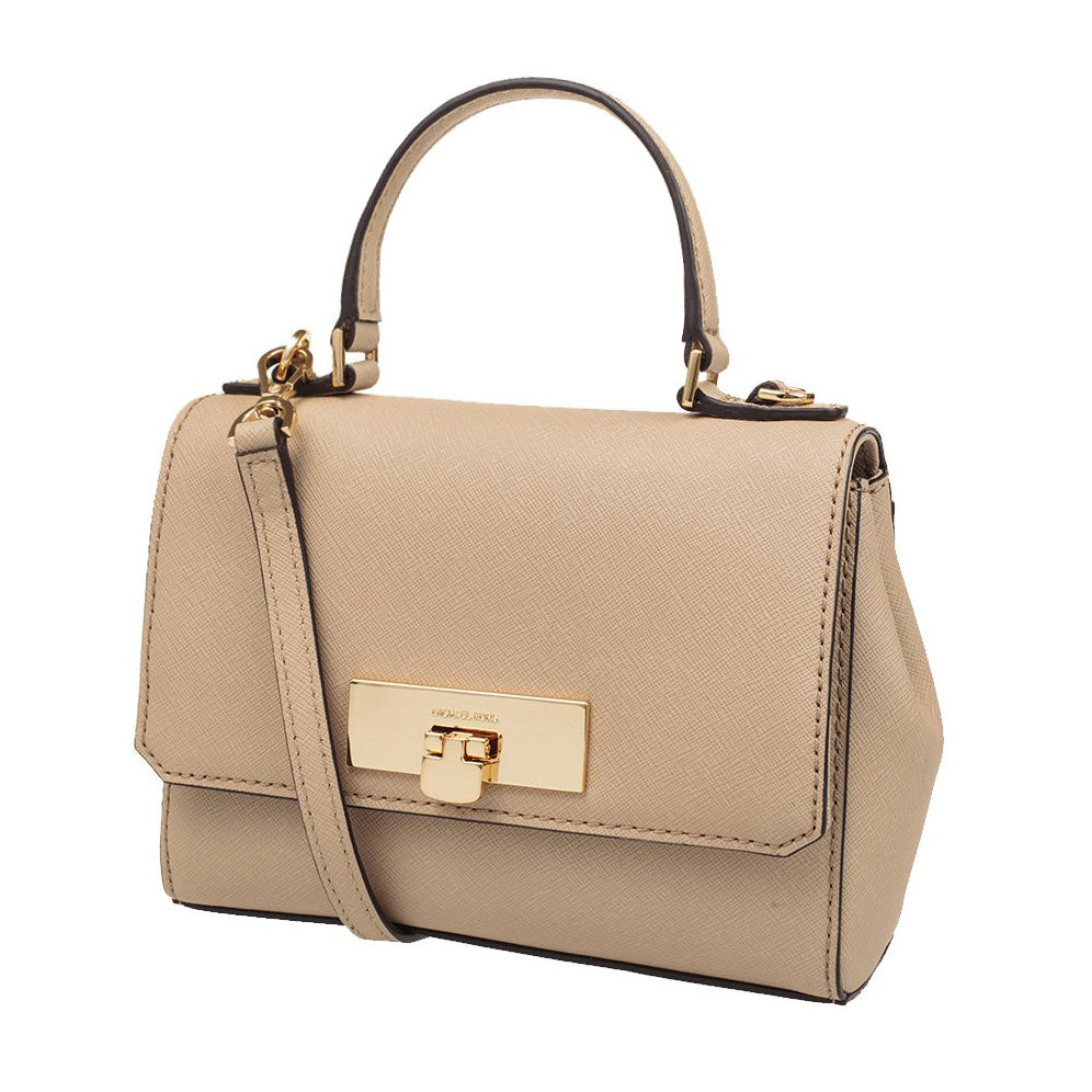 Michael Kors Callie Crossbody Handbag Bisque Leather X-Small (35F6GYAC1L)