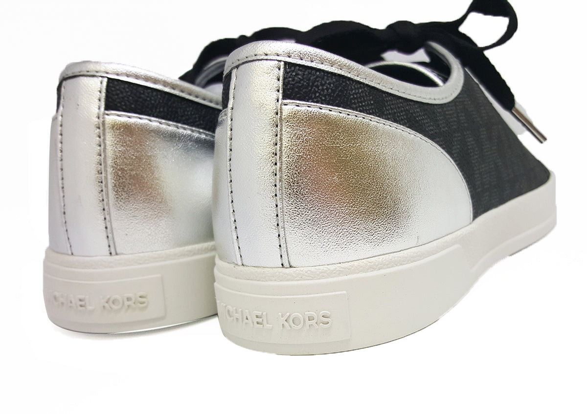 Michael Kors Womens MK City Sneaker (45F7MCFS1B) BLK/SILVR
