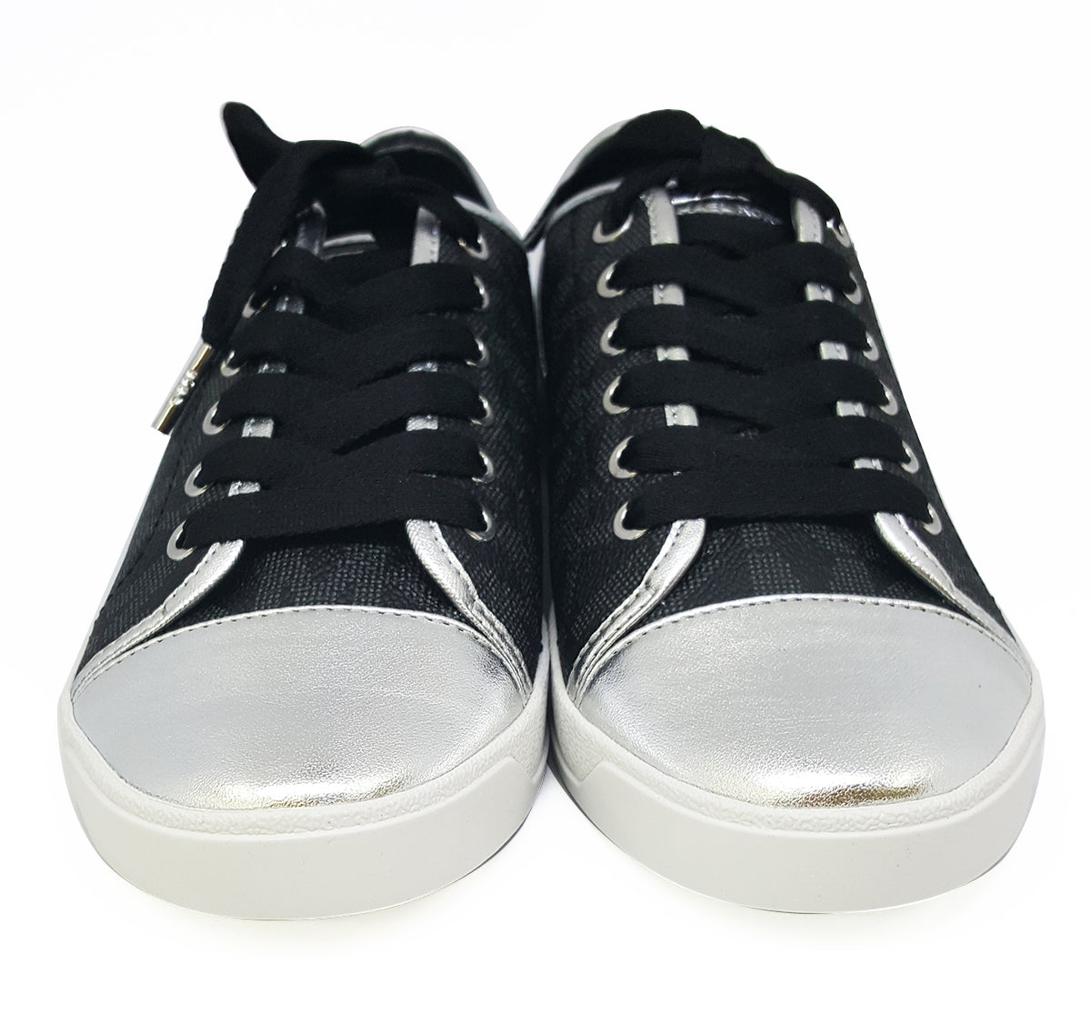 Michael Kors Womens MK City Sneaker (45F7MCFS1B) BLK/SILVR