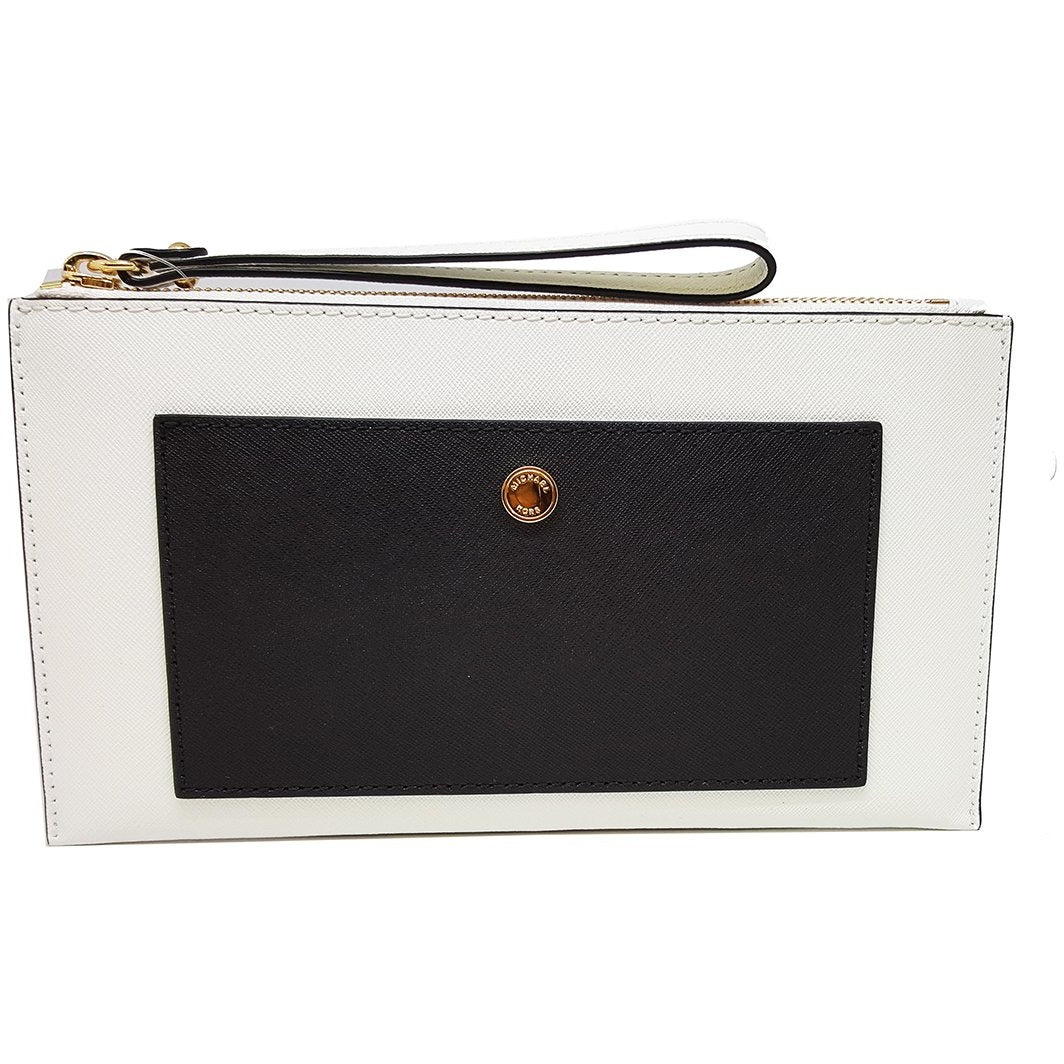 Michael Kors Greenwich LG Snap PKT Zip Clutch Leather (35S7GG1W1L)