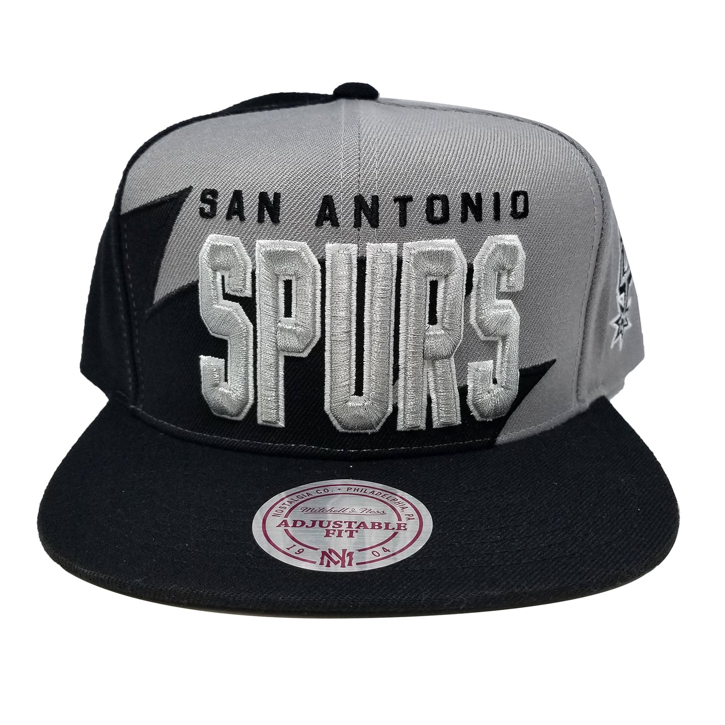 Mitchell & Ness Shark Tooh Snapback San Antonio Spurs Black OS (BH78BR)