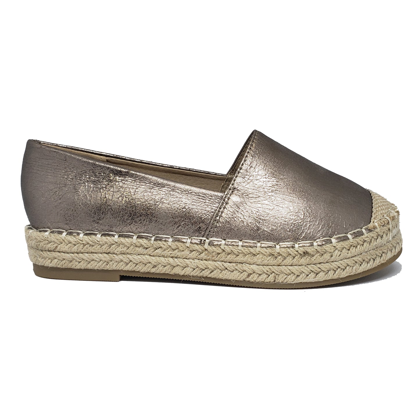 Victoria Adames Jackie Pewter Espadrilles Shoes