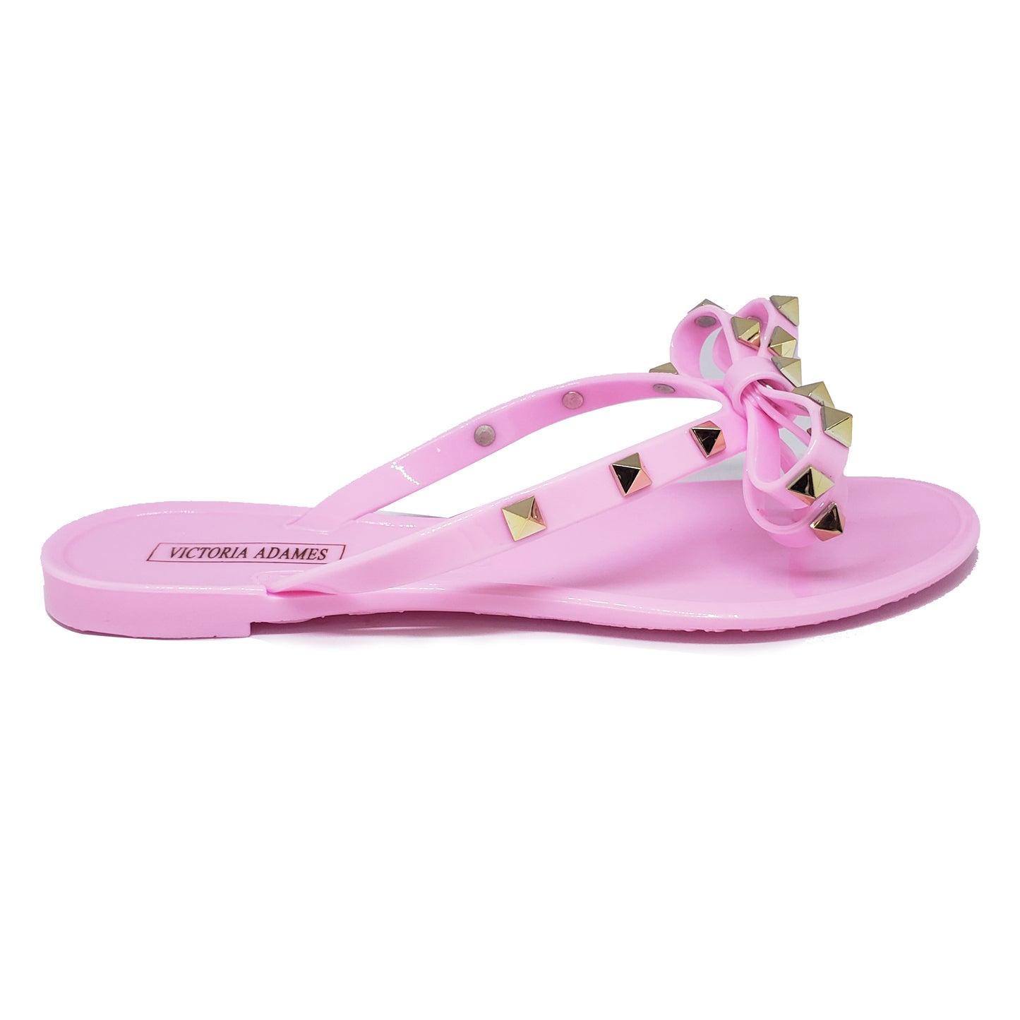 Victoria Adames Valencia Pink Jelly Sandals