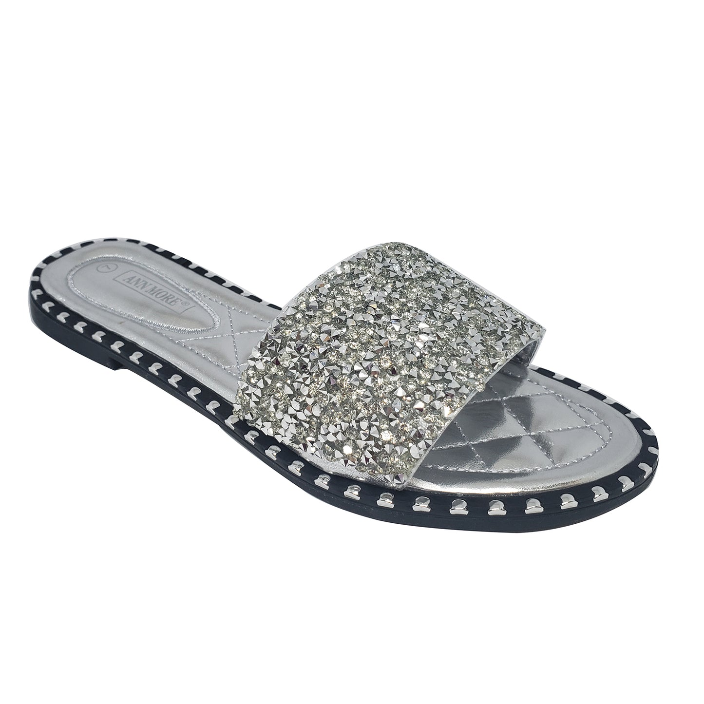 Ann More Beirut Diamond Strap Flip Flop Sandals