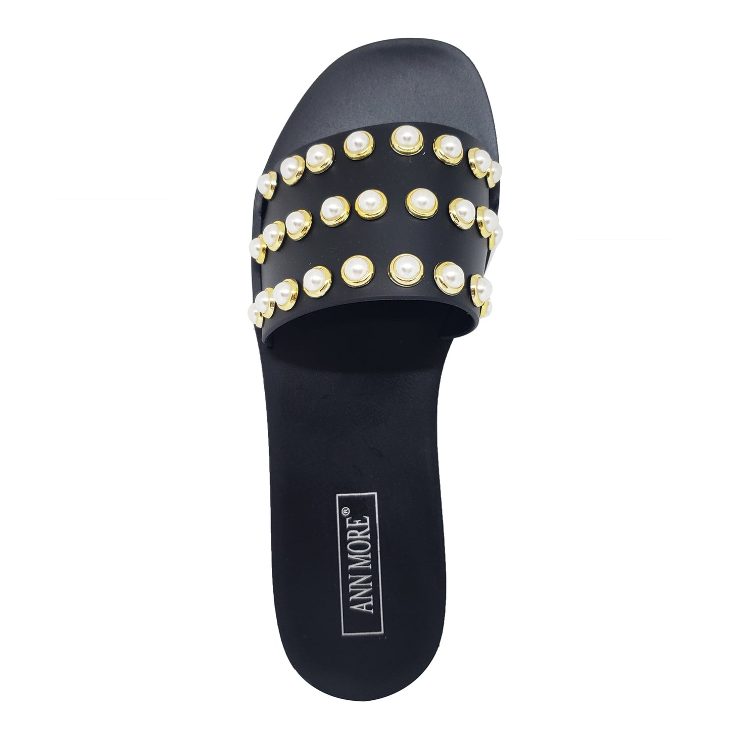 Ann More Augusta Slide Pearl Jelly Sandals