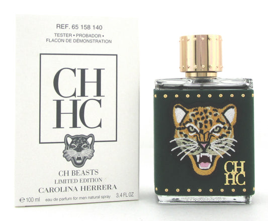 CH Beasts by Carolina Herrera 3.4 Oz Eau De Parfum Spray (Tester Box for Men)