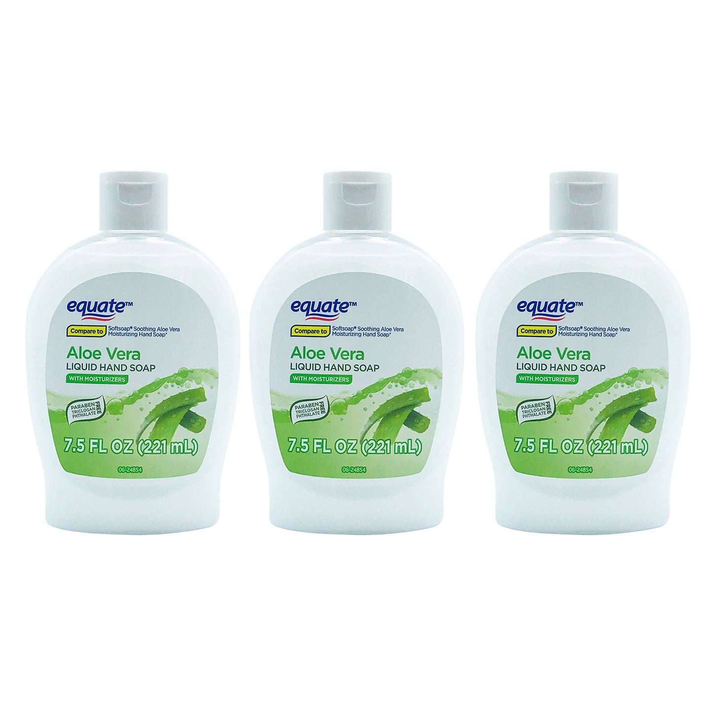 Equate Aloe Vera Liquid Hand Soap 7.5 oz "3-PACK"