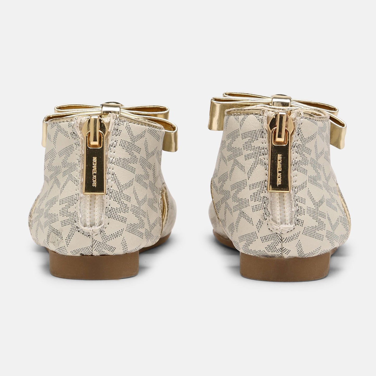 Michael Kors Tilly Dahnia 3 Sandal Ivory & Gold Monogram (Toddler)