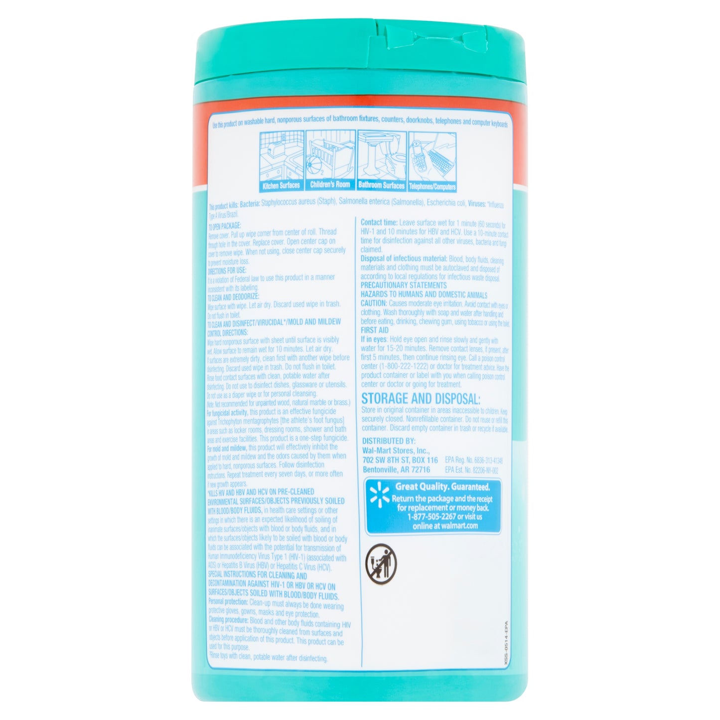 Great Value Fresh Scent Disinfecting Wipes (75 Wipes Pack) 150 Wipes in 2 Pack