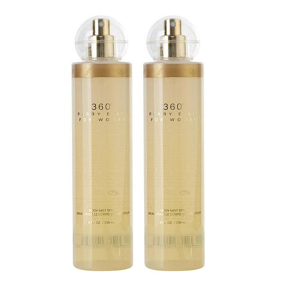 360 for Women 8.0 fl oz Body Mist By Perry Ellis (Pack of 2)