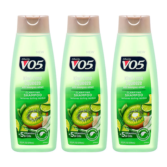 VO5 Herbal Escapes Clarifying Shampoo, Kiwi Lime Squeeze, 12.5 Oz (Pack of 3)