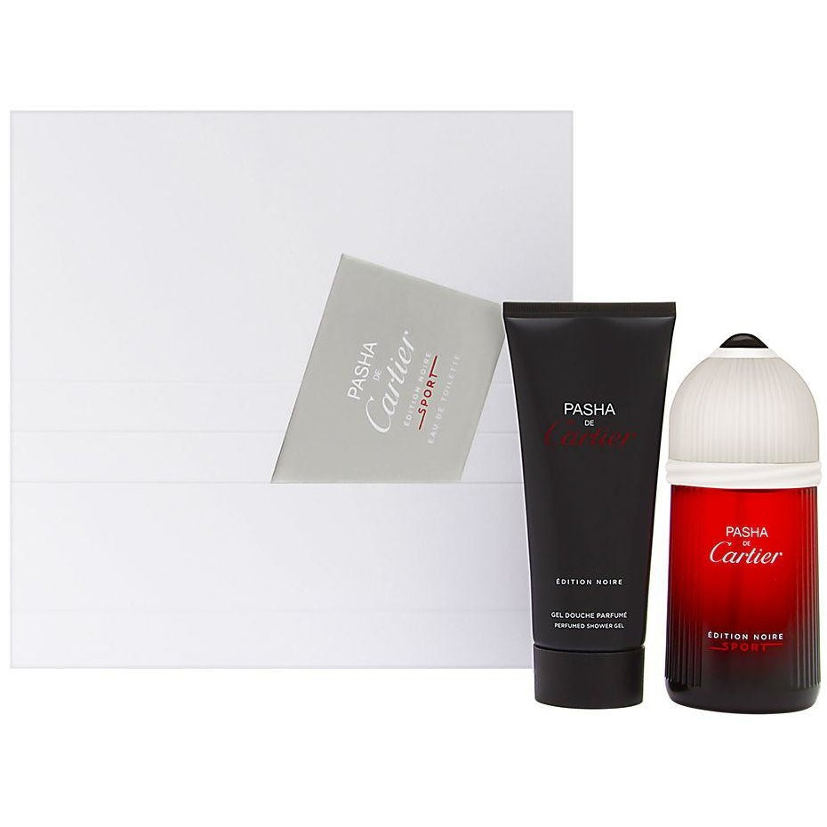 Pasha de Cartier Edition Noire Sport Gift Set 2 Piece 3.3 oz EDT 3.3 oz Perfumed Shower Gel
