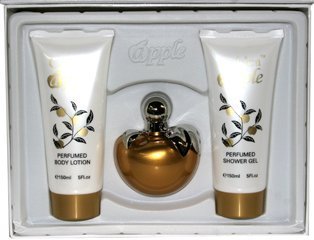 Gold Apple Gift Set Body Lotion + Show Gel + EDP 3.4 oz 100 ml Women