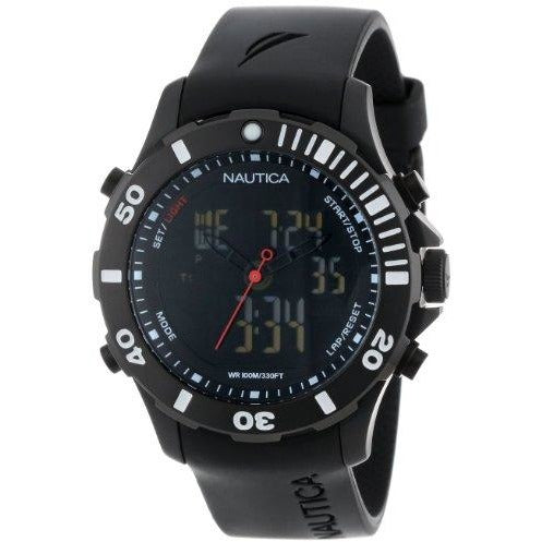 Nautica Men's N19594G BFD ANA DIGI Classic Analog with Enamel Bezel Watch