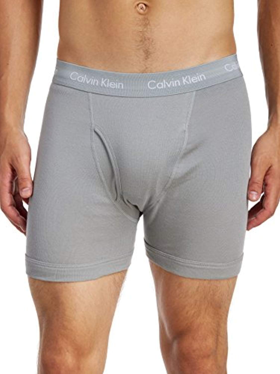 Calvin Klein Men's Holiday Cotton Boxer Brief 4-Pack, Particle Blue Multi (NB1175-923)